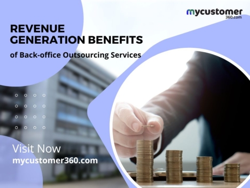 Infographic highlighting the revenue generation benefits of back-office outsourcing services for businesses.