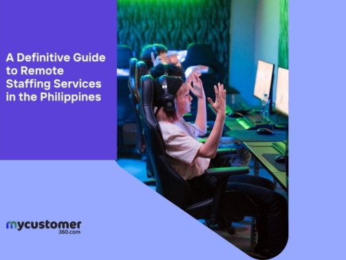 Infographic is showing Remote Staffing Services in the Philippines