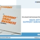 Illustration of small business owners streamlining operations with back-office support services to enhance efficiency and growth