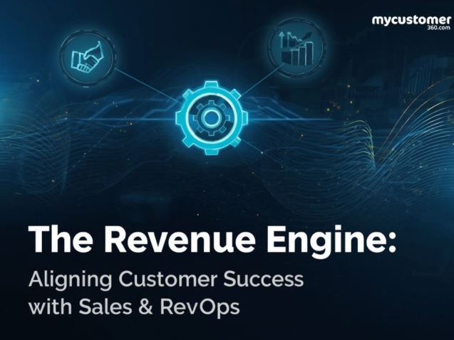 Infographic showing how Customer Success, Sales, and RevOps align to power revenue growth.