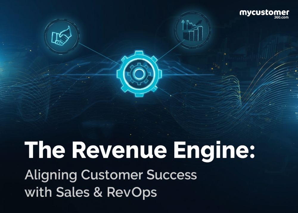 Infographic showing how Customer Success, Sales, and RevOps align to power revenue growth.